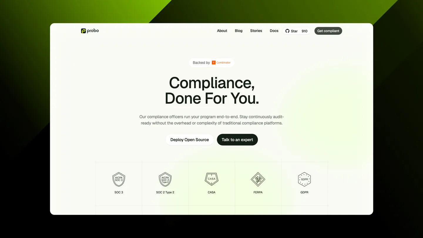 Probo compliance platform