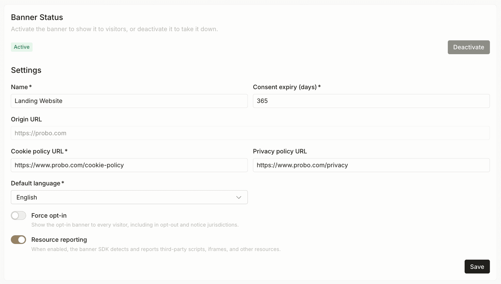 Force opt-in cookie banners screenshot